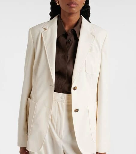 Max Mara Single-breasted cotton blazer 6