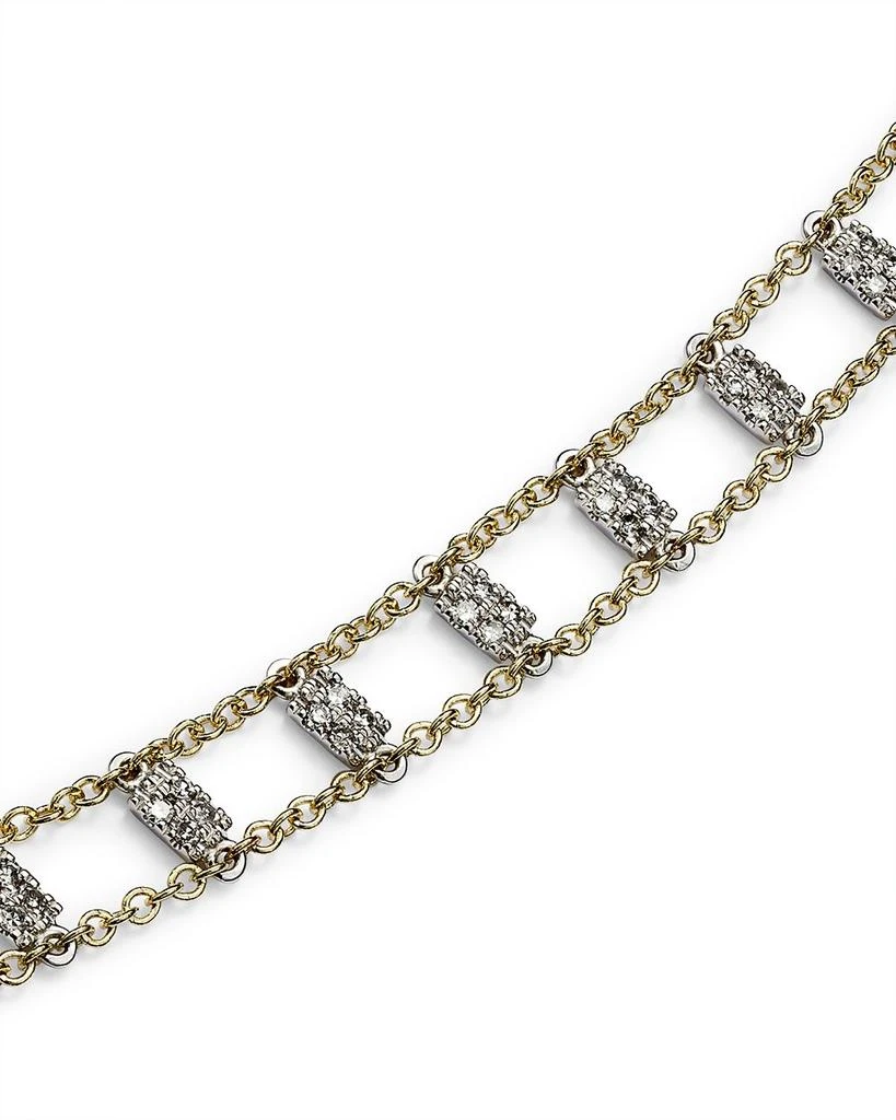 Meira T 14K White & Yellow Gold Diamond Bars Bracelet 4