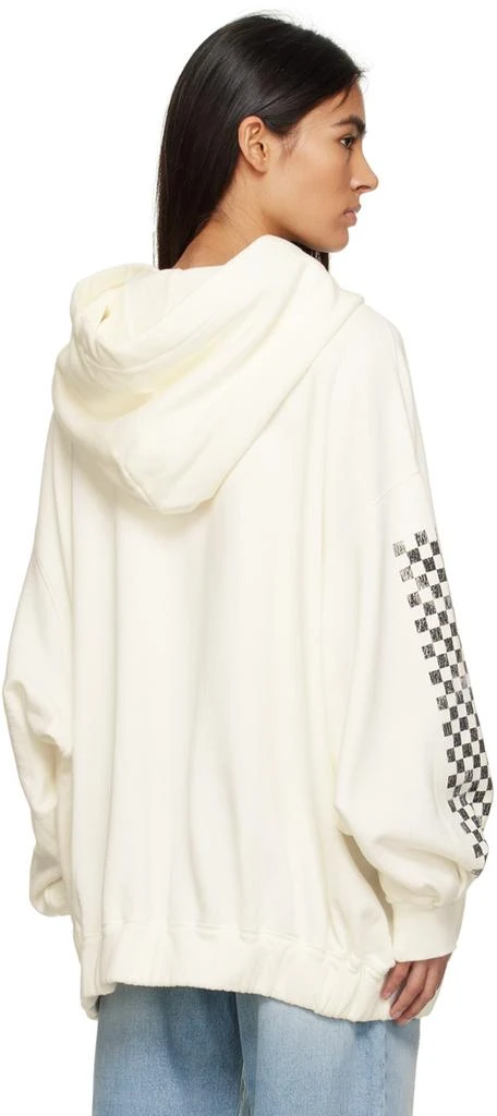 R13 White Jumbo Skate Hoodie 3