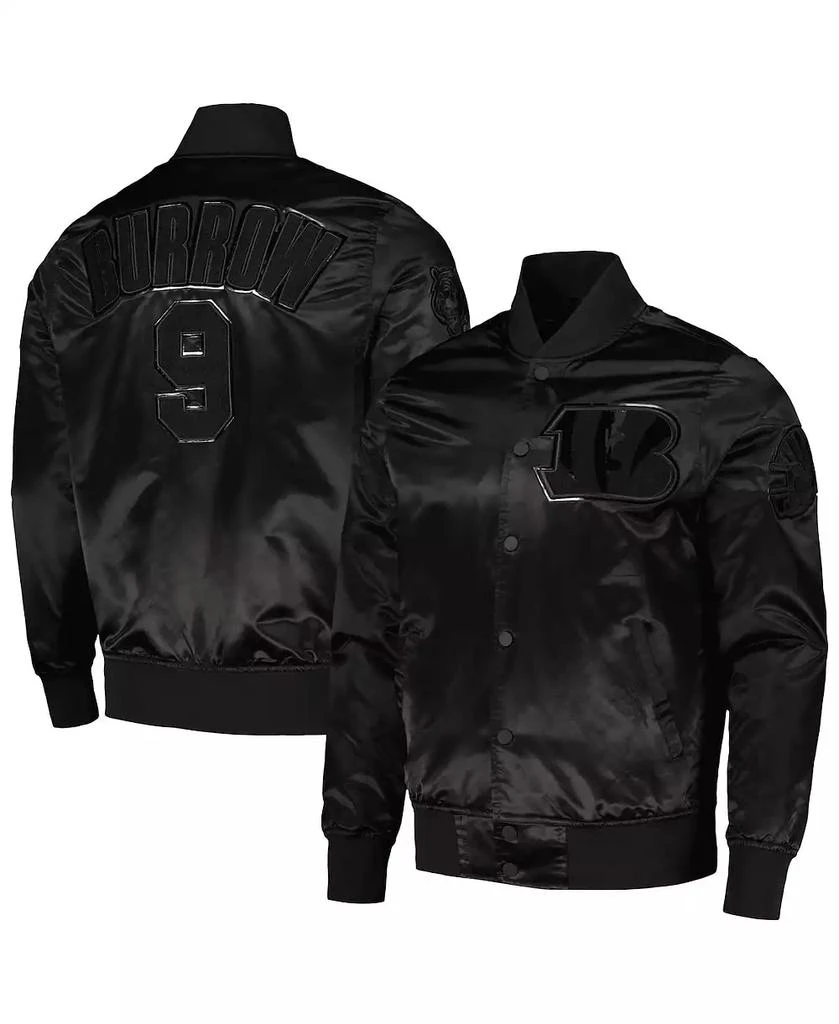 Pro Standard Men's Joe Burrow Black Cincinnati Bengals Player Full-Snap Jacket 1