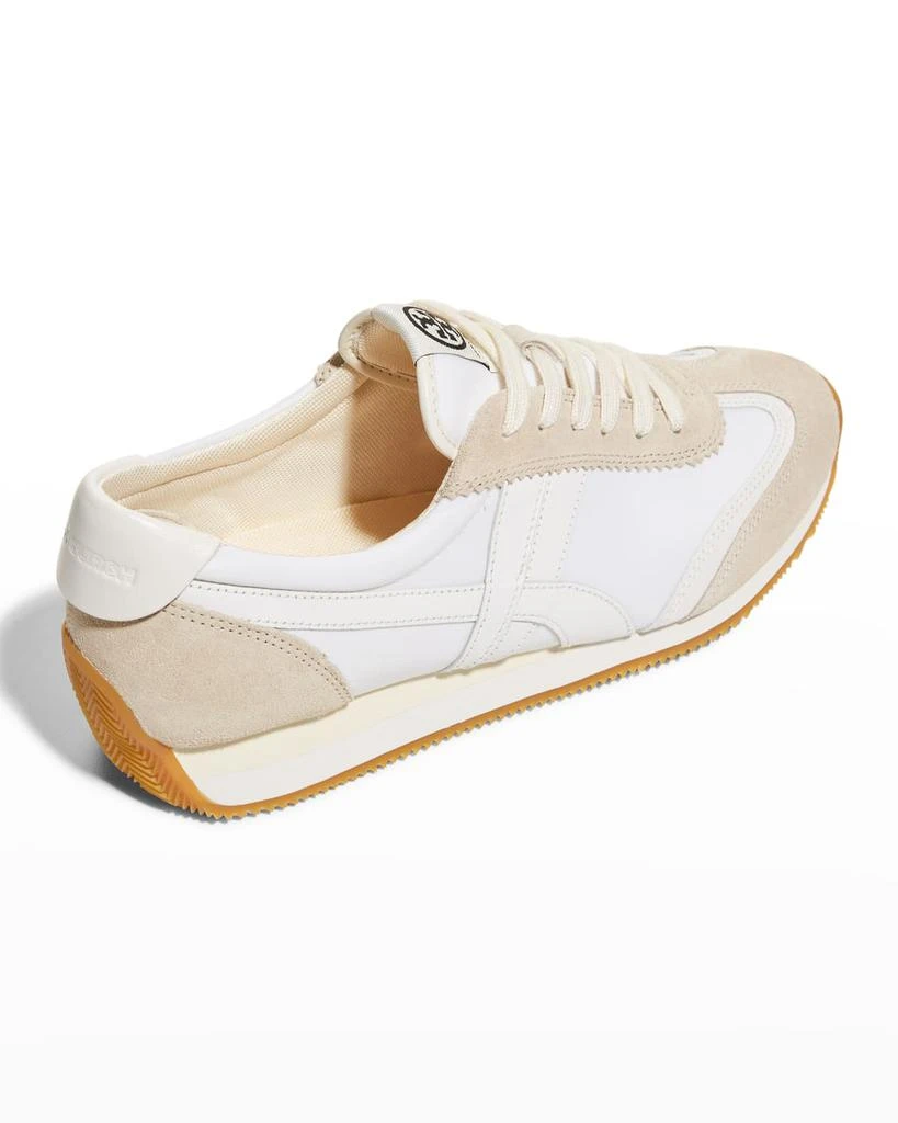 Tory Burch Hank Mixed Leather Retro Sneakers 4