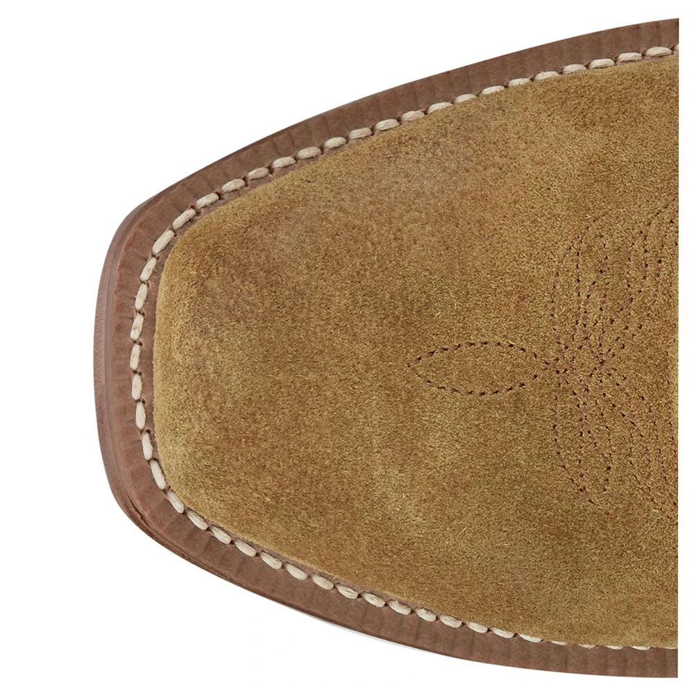 Justin Boots Jimmy Embroidered Square Toe Pull On Cowboy Boots 4
