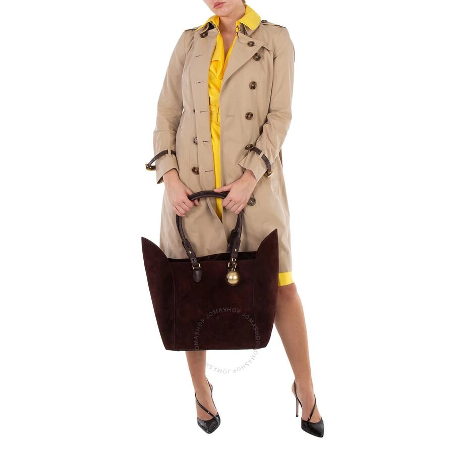 Burberry Medium Calf Suede Shield Tote Bag 2