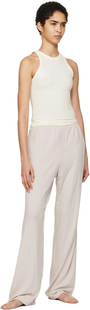 SKIMS Off-White Cotton Jersey Crew Neck Tank Top 4