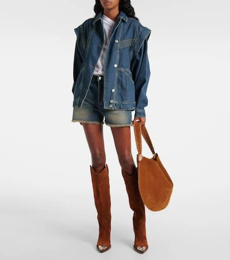 Paris Texas El Dorado embellished suede cowboy boots 2