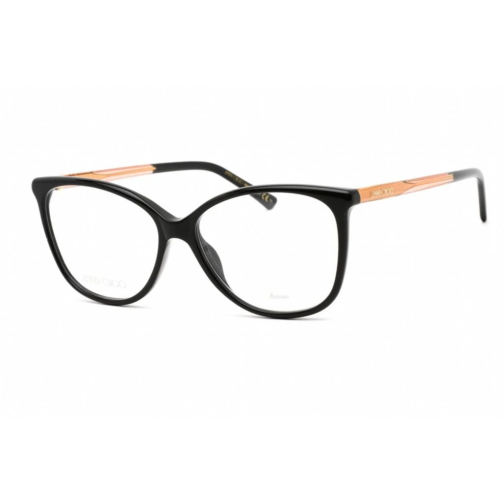 Jimmy Choo Jimmy Choo Men's Eyeglasses - Full Rim Cat Eye Black Plastic Frame | JC343 0807 00 1