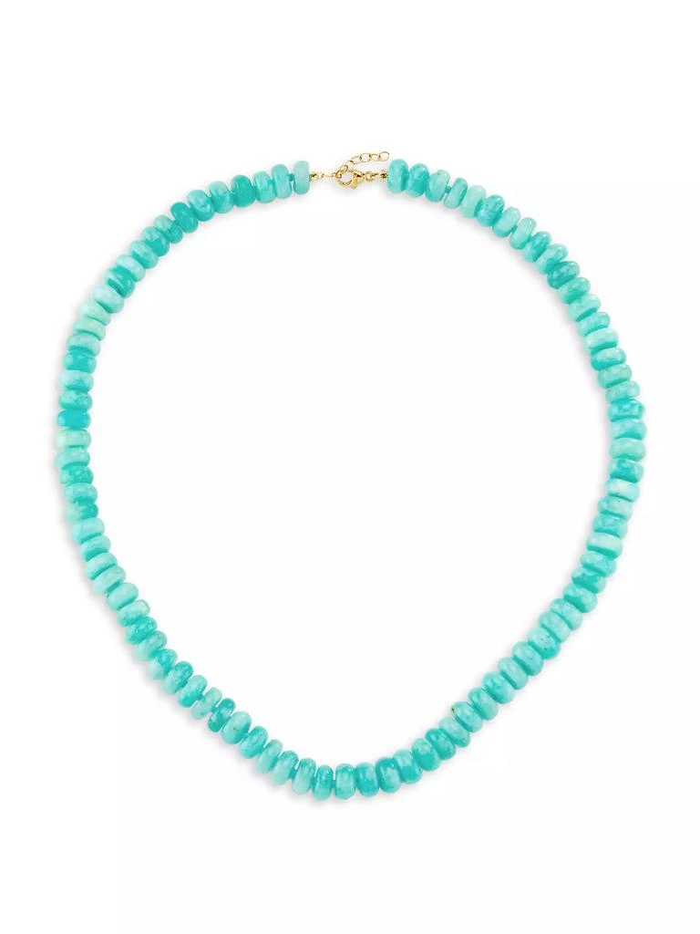 Jia Jia Oracle 14K Yellow Gold &amp; Amazonite Beaded Necklace 1