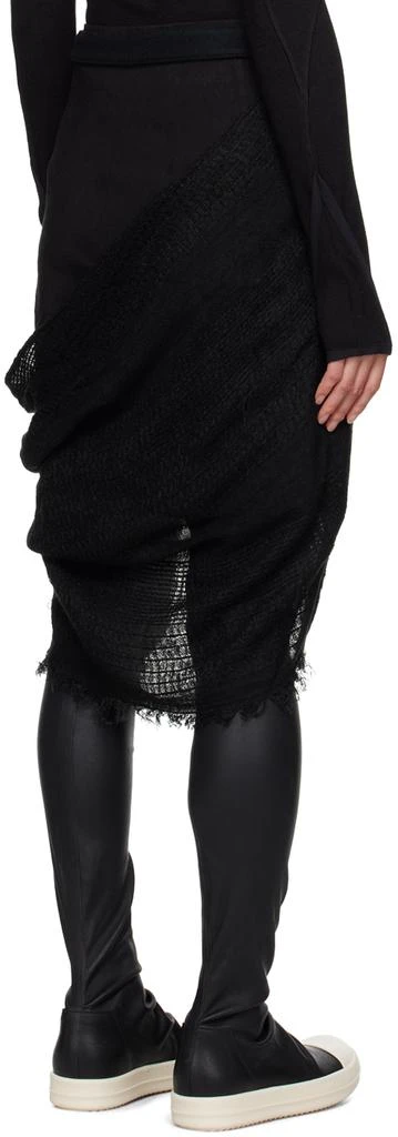 Hyein Seo Black Fringed Midi Skirt 3