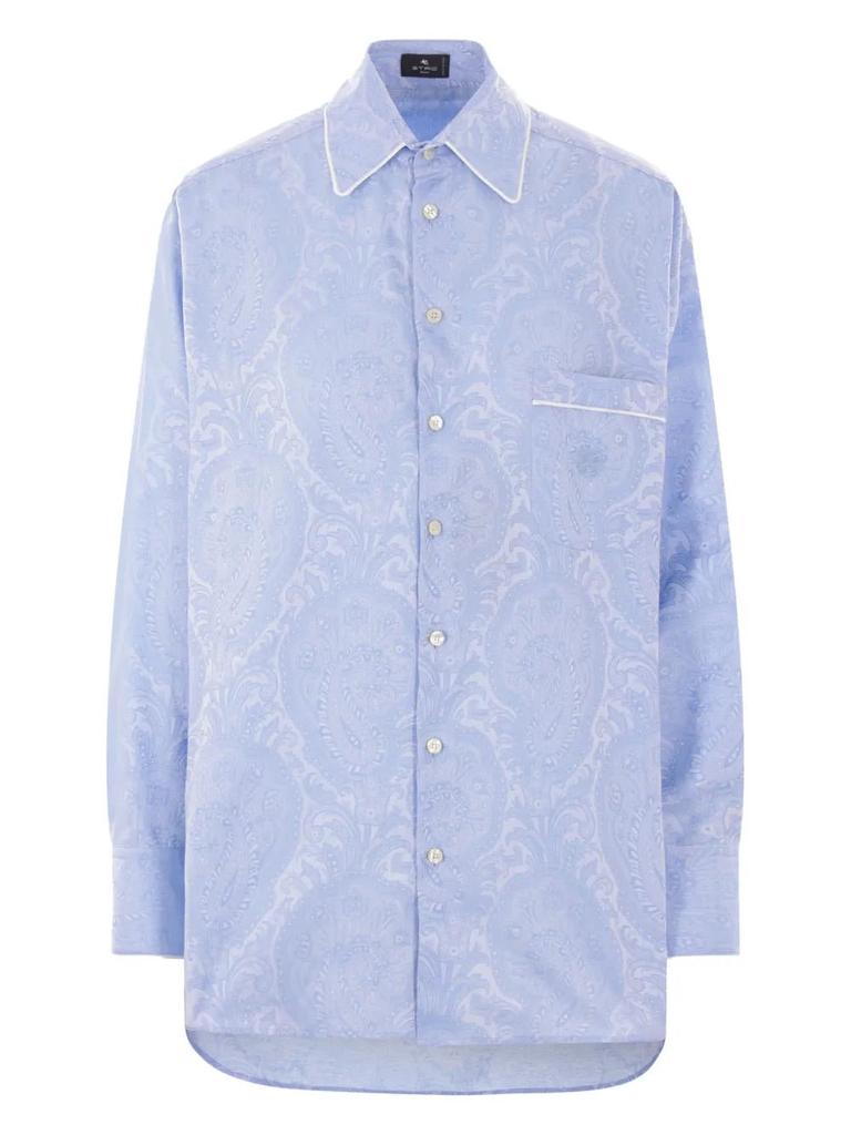 ETRO Etro Paisley Jacquard Long Sleeved Shirt