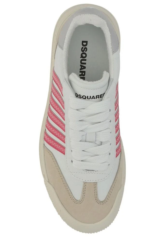 DSQUARED2 Dsquared2 Striped Round Toe Sneakers 4