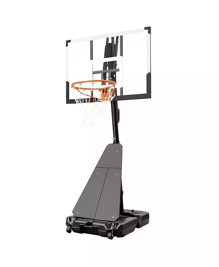 SKONYON 44 Inch Shatterproof Backboard Portable Basketball Hoop, 8-10FT Height Adjustable 1