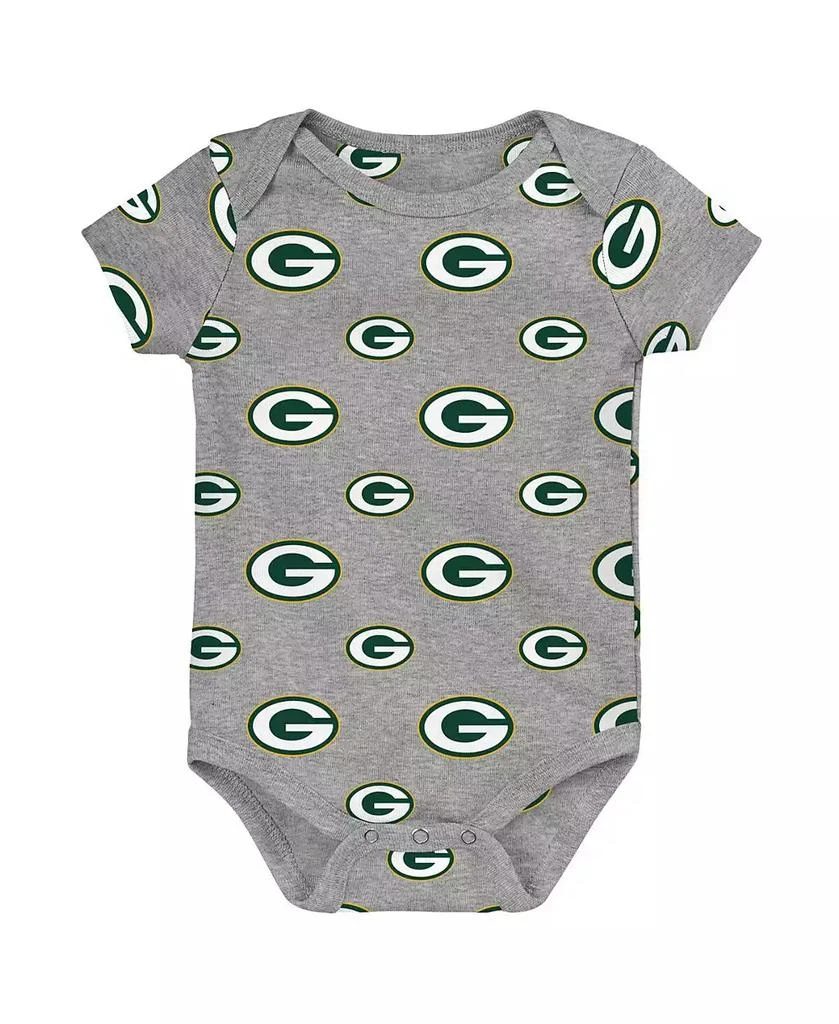 Outerstuff Newborn 3-Piece Green Bay Packers Little Tike Bodysuit Set 4