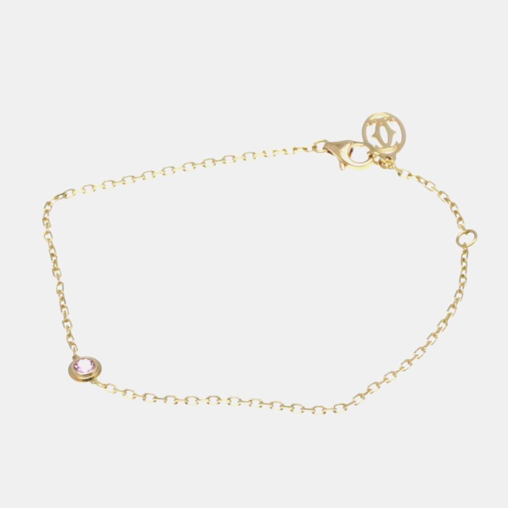 Cartier Cartier 18K Rose Gold and Sapphire d'Amour Chain Bracelet