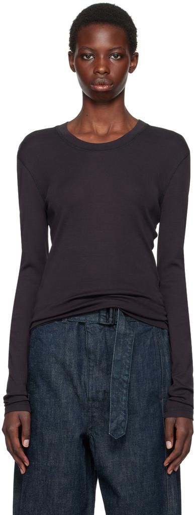 Tシャツ・カットソー LEMAIRE Lemaire Rib Long Sleeve T-shirt Lemaire - Rib Long Sleeve T-Shirt in Light Cream – Stoy