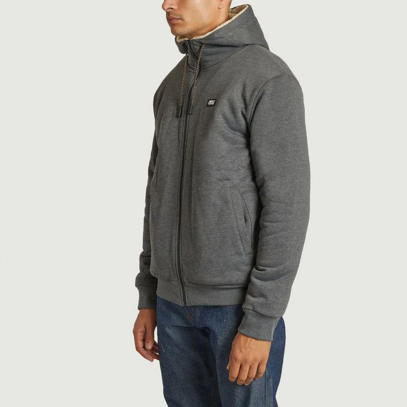 Picture Organic Clothing Yinni Plush Zip Hoodie Dark Grey Melange PICTURE ORGANIC CLOTHING 2