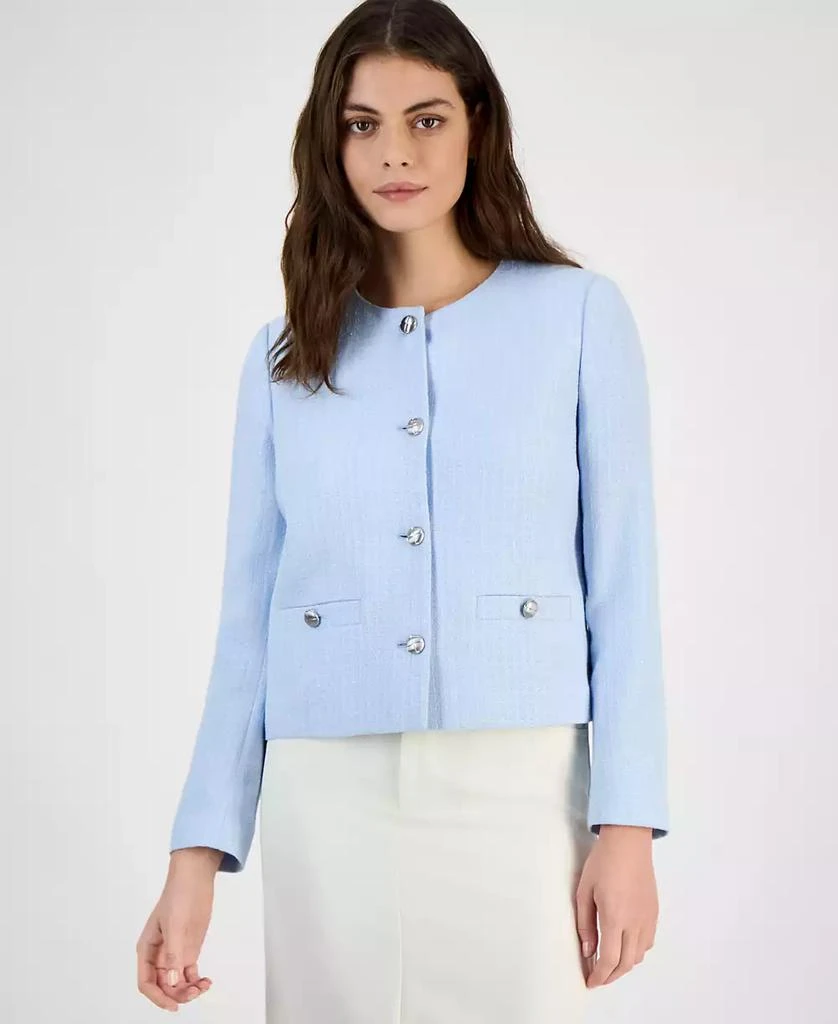 Bar III Women's Tweed Jacket, Exclusively at Macy's 1