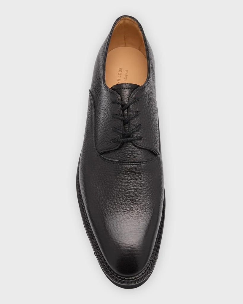 John Lobb Men's Zennor Grained Leather Derby Shoes 5