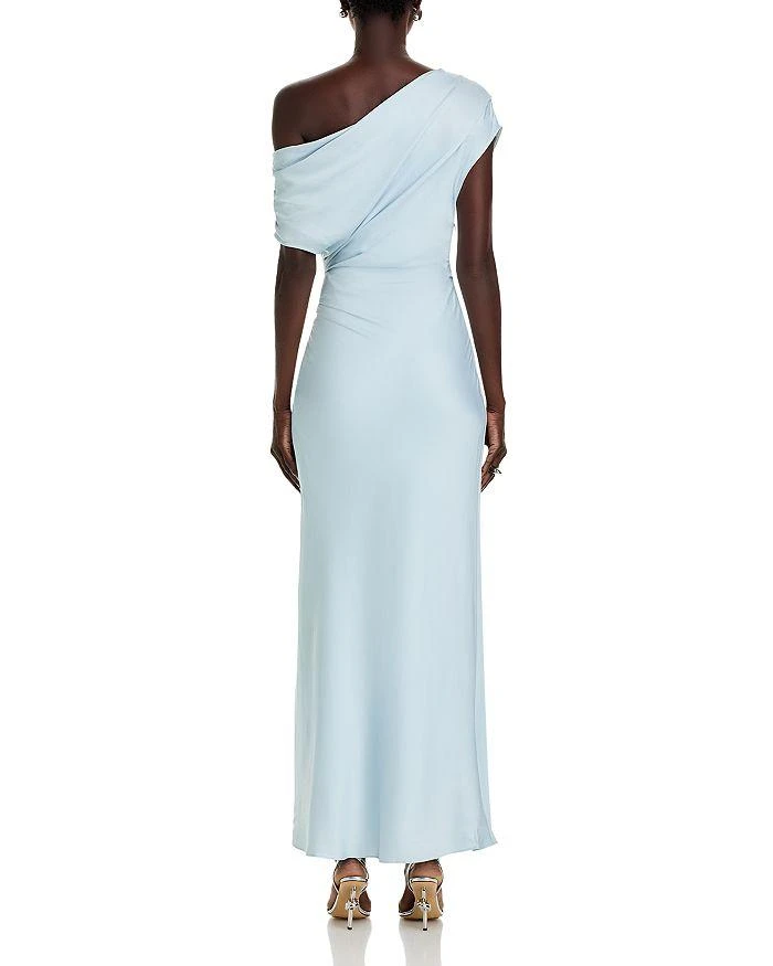 A.L.C. Penny Draped One Shoulder Gown 4
