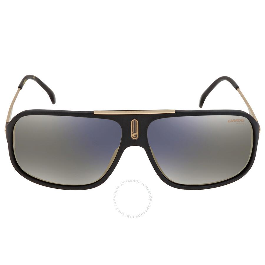 Carrera Grey Gold Mirror Pilot Unisex Sunglasses COOL65 0I46/JO 64