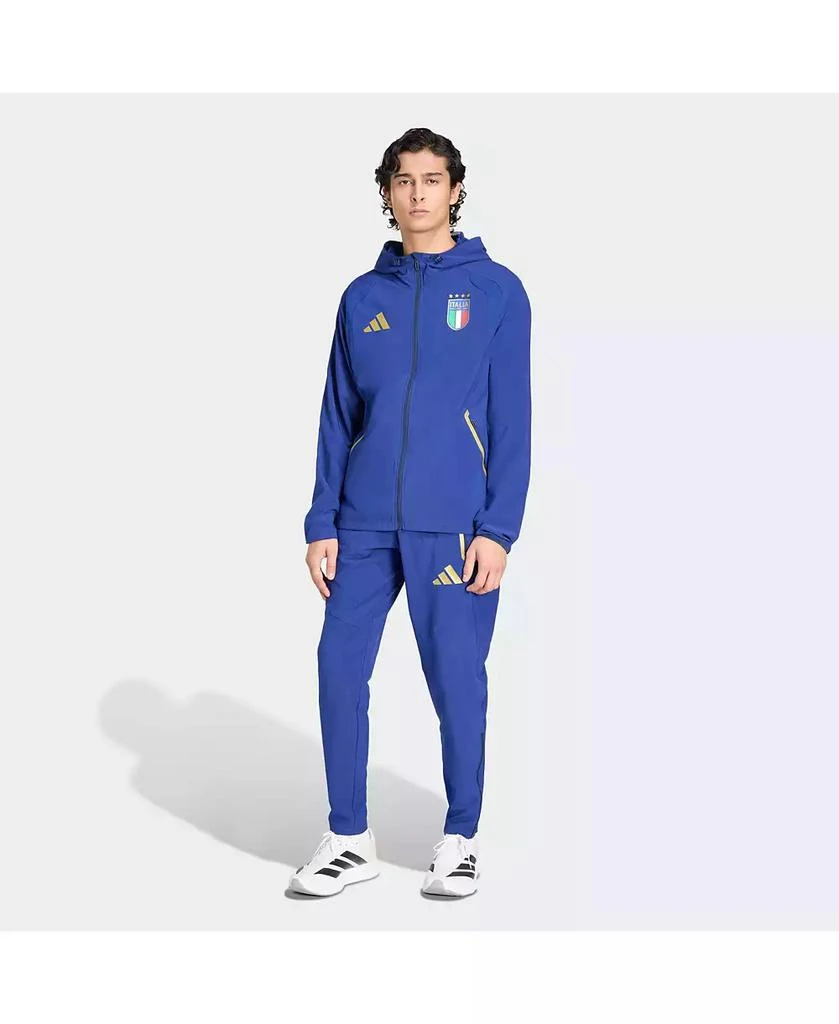 Adidas Men's Blue Italy National Team 2026 World Cup Travel Windbreaker Jacket 4