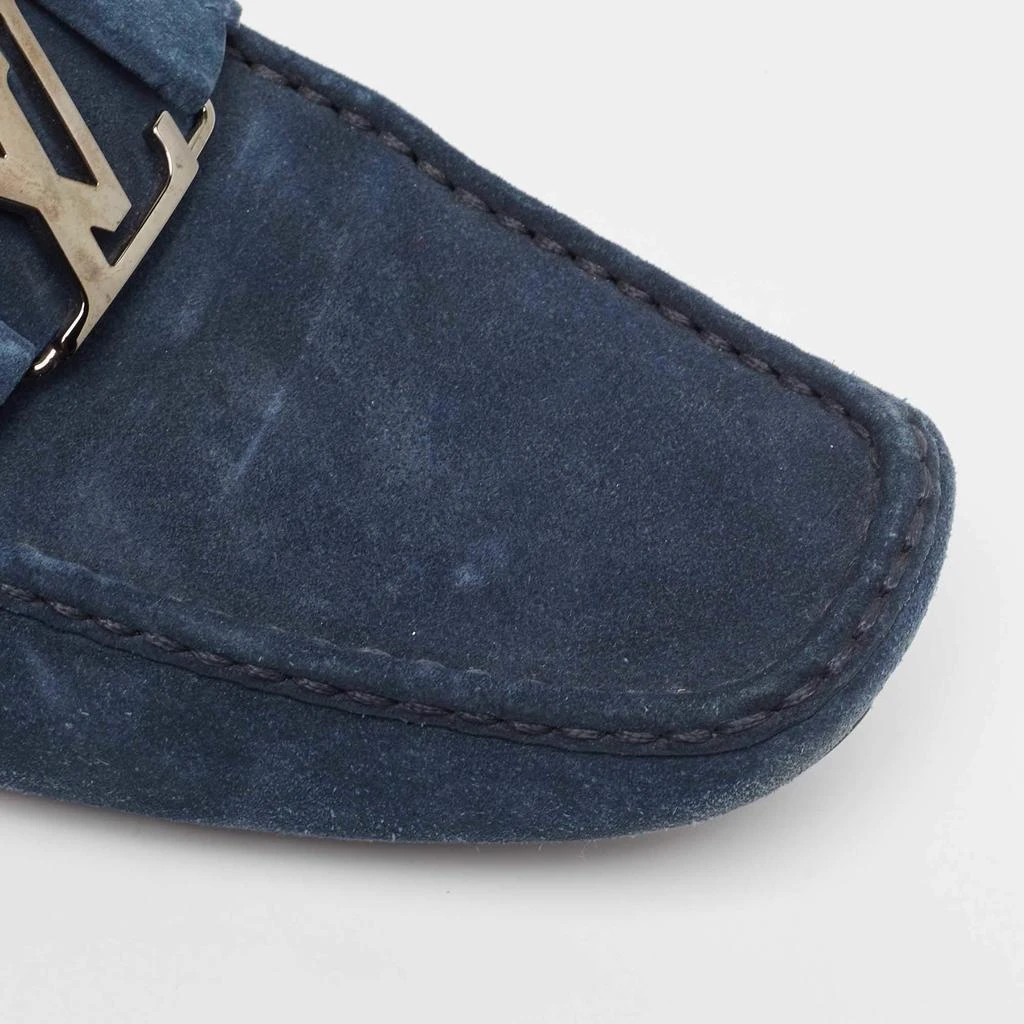 Louis Vuitton Louis Vuitton Blue Suede Monte Carlo Loafers Size 46 7
