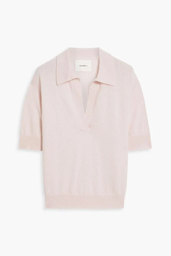 Lisa Yang Carina cashmere polo sweater 1
