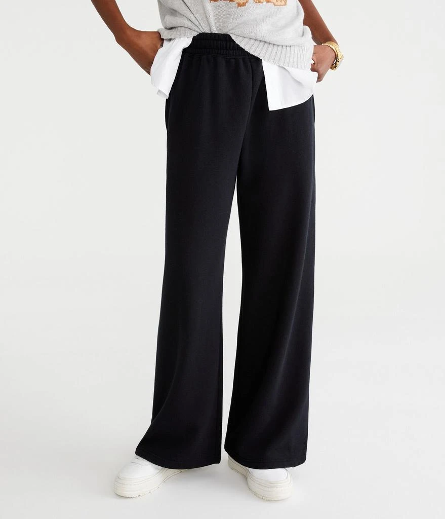Aeropostale Mid-Rise Wide Leg Sweatpants 1