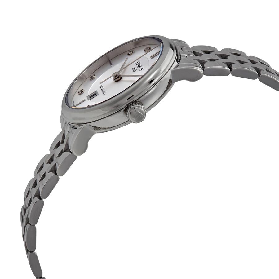 Tissot Tissot Carson Premium Automatic Diamond White Dial Ladies Watch T122.207.11.036.00