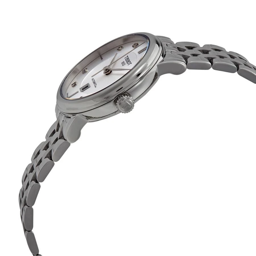 Tissot Tissot Carson Premium Automatic Diamond White Dial Ladies Watch T122.207.11.036.00 2
