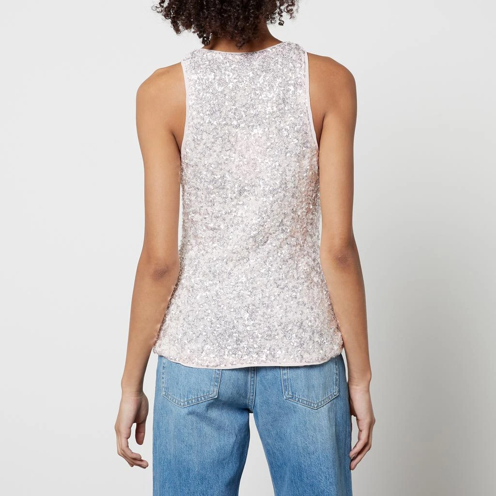 Ganni Ganni 3D Sequined Mesh Top 2