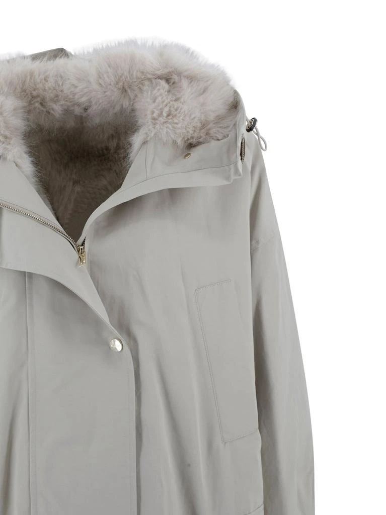 Max Mara Max Mara Studio Long-Sleeved Hooded Coat 4