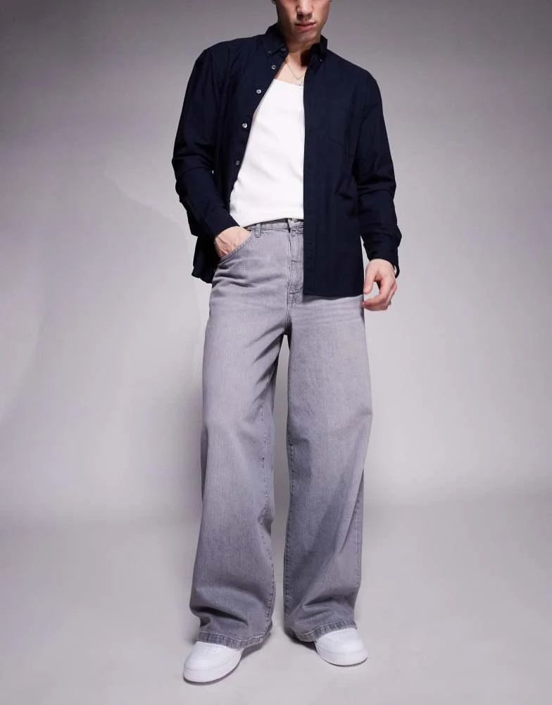 ASOS ASOS DESIGN super baggy jean in grey 1