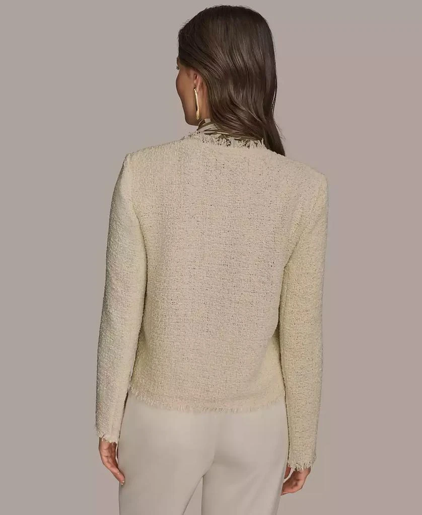 Donna Karan Women's Tweed Open-Front Jacket 2