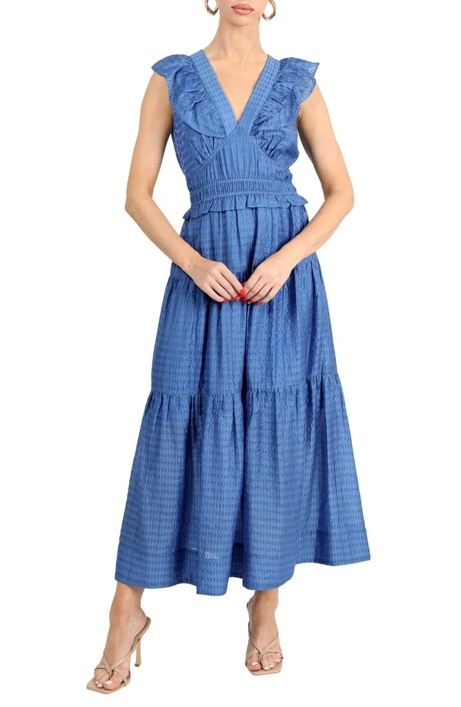 Adelyn Rae Ennie Textured Tiered Midi Dress 4