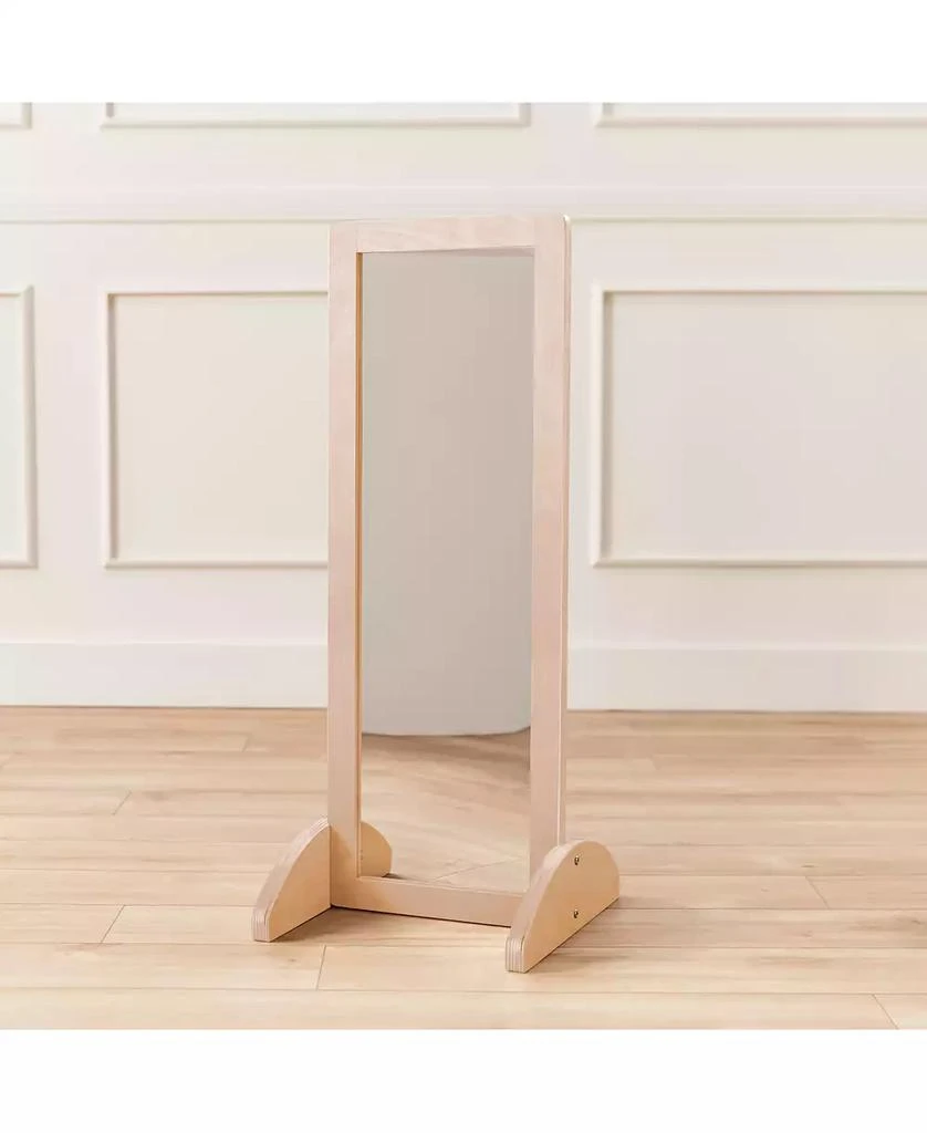 ECR4Kids Toddler Single-Sided Bi-Directional Mirror, Natural 8