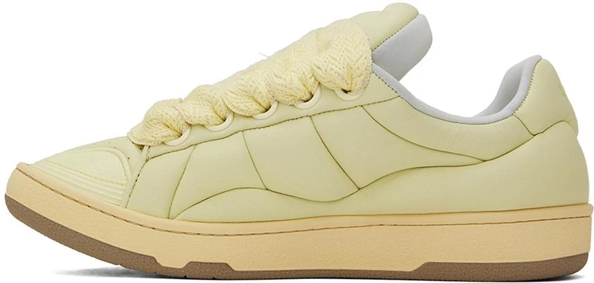Lanvin Yellow Curb XL Leather Sneakers 3