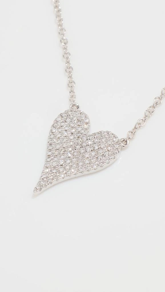 Stephanie Gottlieb 14k Small Pave Heart Necklace 3