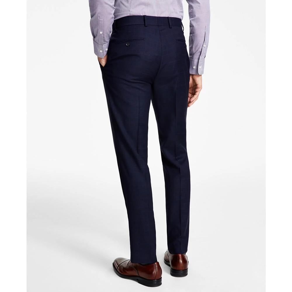 Tommy Hilfiger Men's Modern-Fit TH Flex Stretch Plaid Wool Blend Suit Pants 3