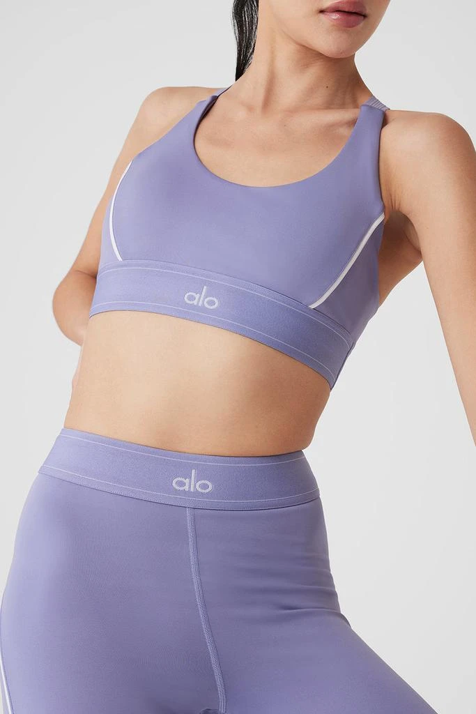 Alo Airlift Suit Up Bra - Lilac Blue/White 5