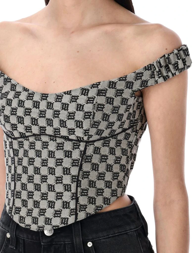 Misbhv Misbhv Monogram Corset Top 3