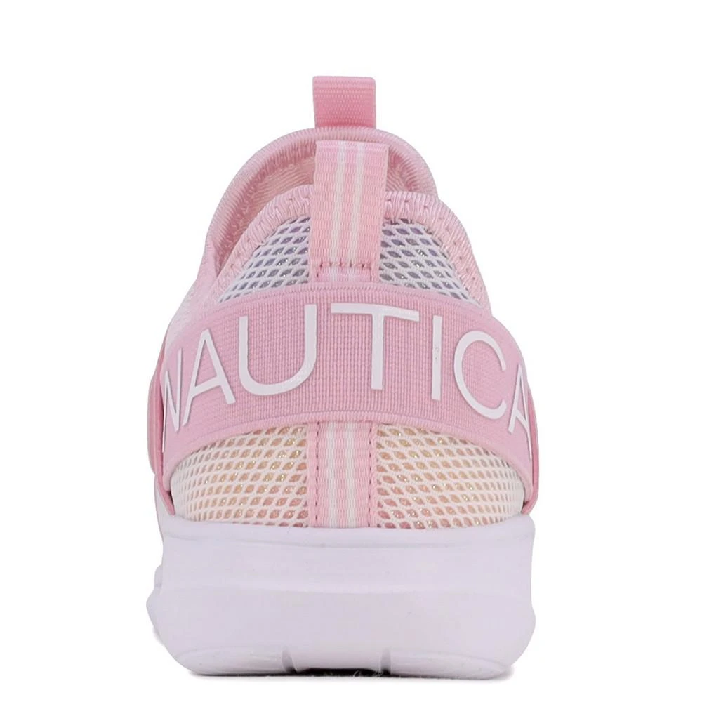 Nautica Little Girls Iridescent Rainbow Slip-On Athletic Sneaker 2