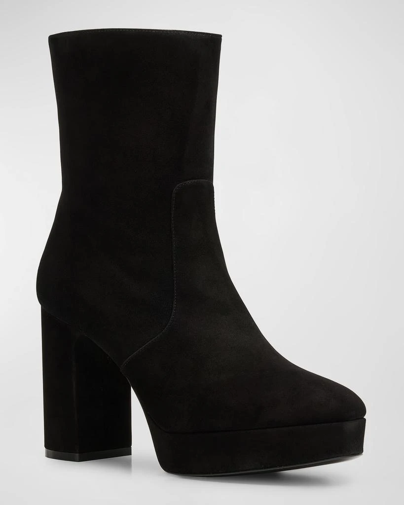 Stuart Weitzman Dayna Suede Platform Booties 3