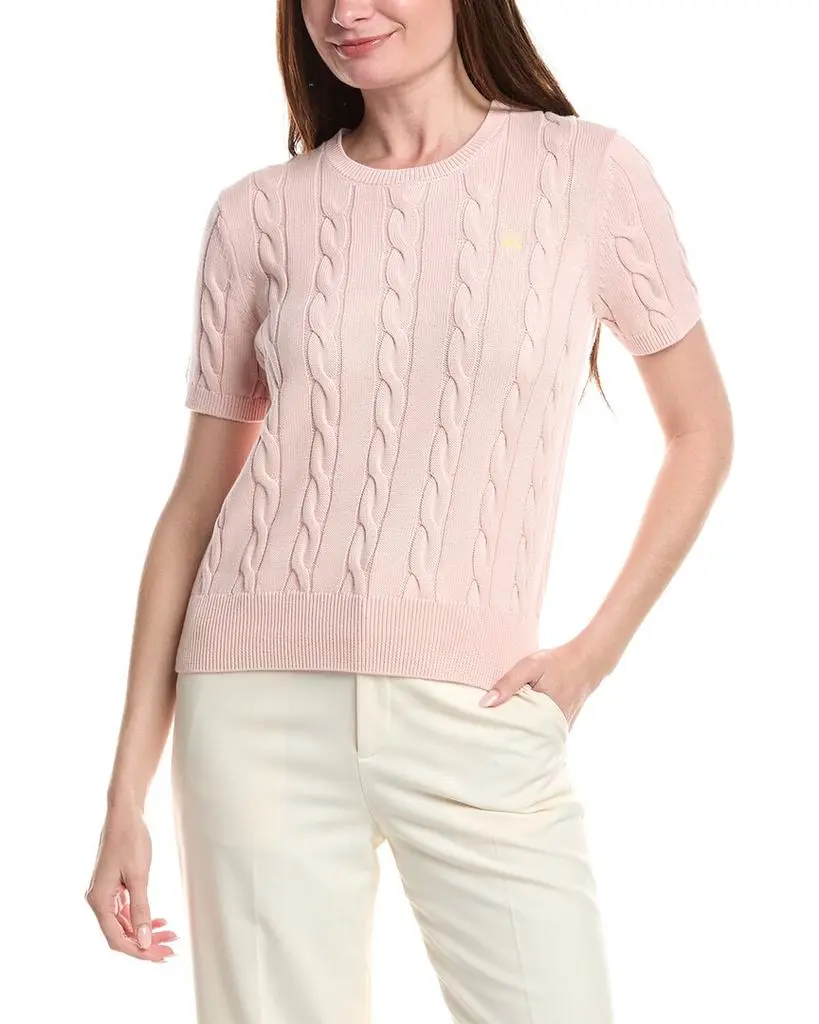 Brooks Brothers Cable Crewneck Sweater