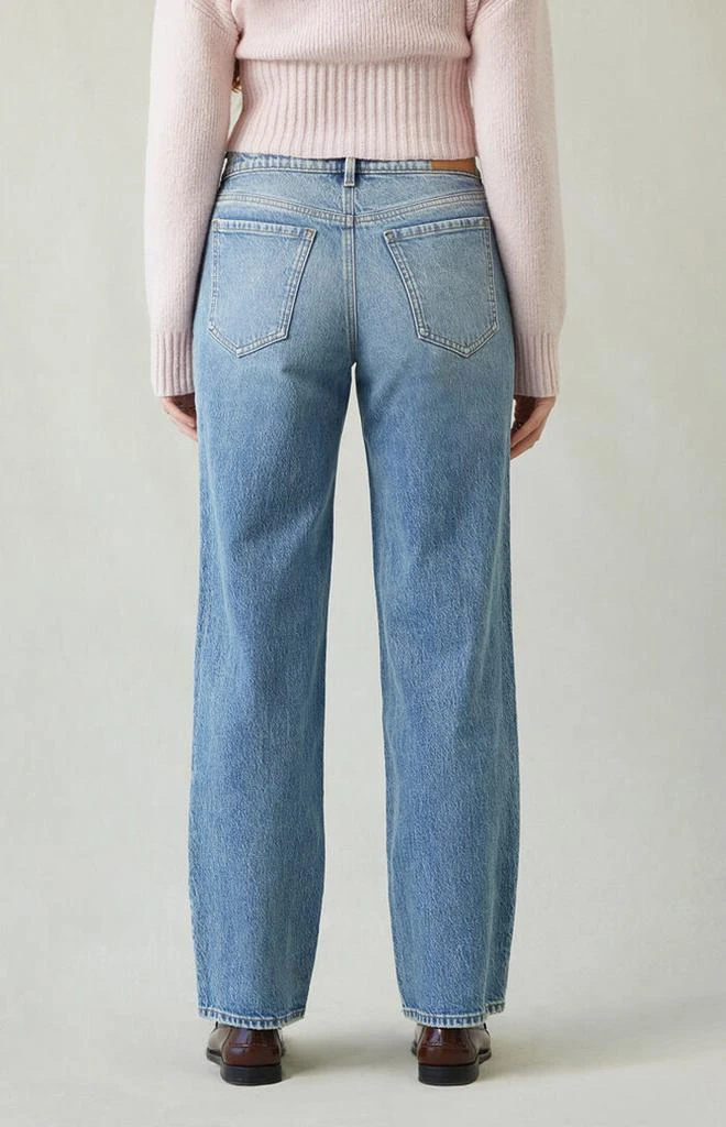 PacSun Jordyn Low Rise Straight Leg Jeans Stretch Medium Indigo 4