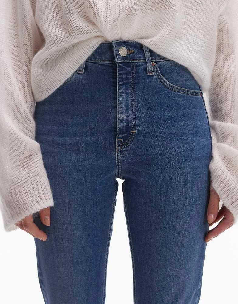 Topshop Topshop Jamie high rise skinny jean in mid blue 5