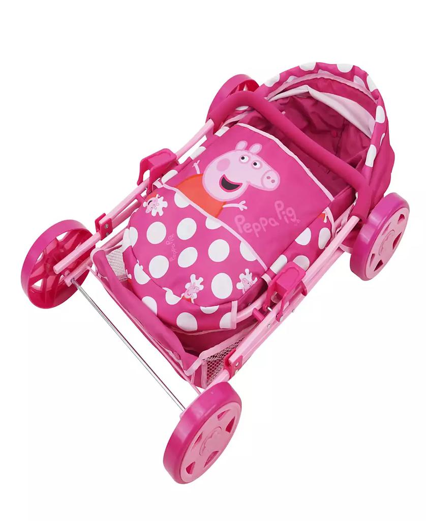 Peppa Pig Baby Classic Pink  White Dots Doll Pram Set