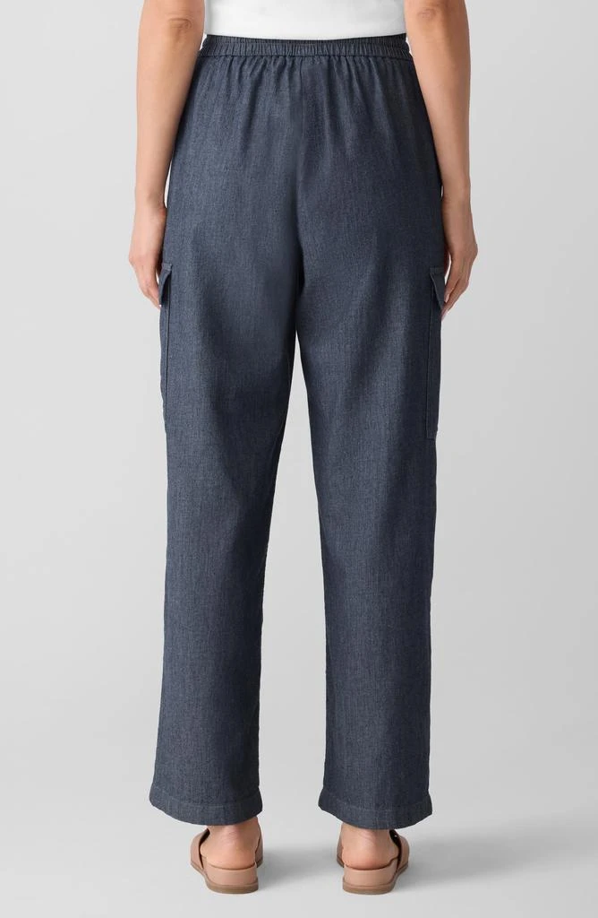 Eileen Fisher Straight Leg Organic Cotton Cargo Pants 2