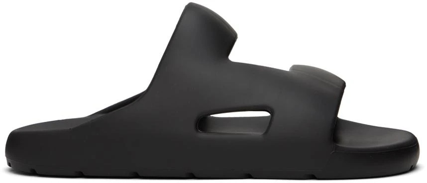 Bottega Veneta Black Band Slides 1