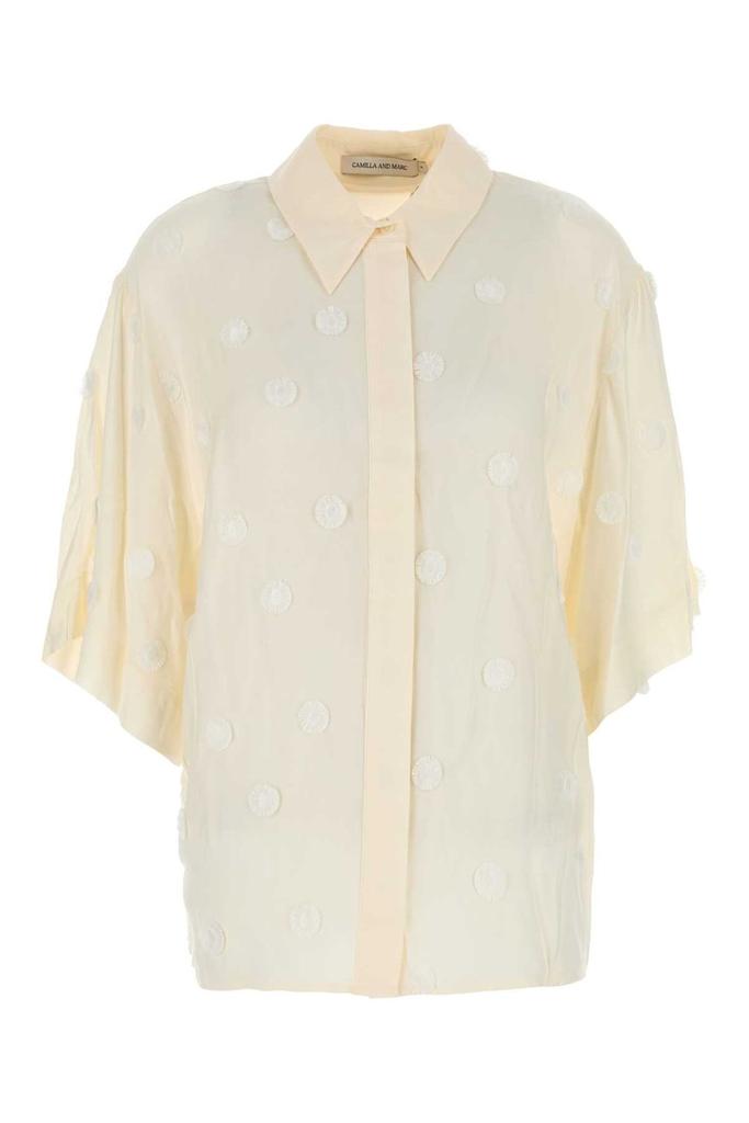 CAMILLA AND MARC Camilla And Marc Textured Dot Blouse Tops