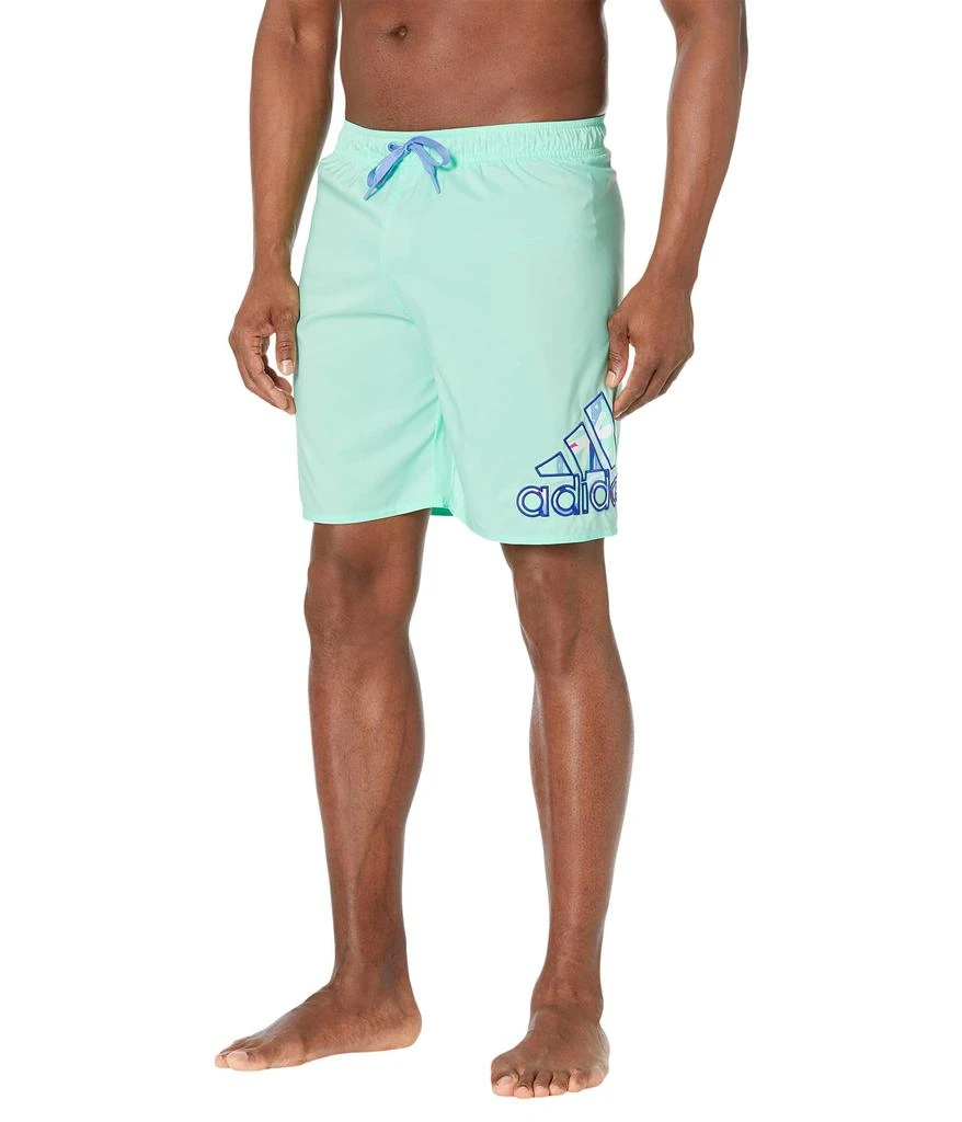 adidas Seasonal Floral Classics Logo 19" Swim Shorts 1